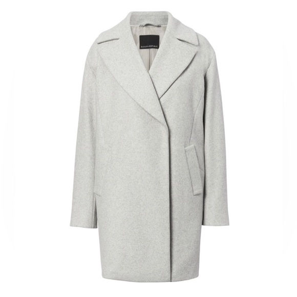 Banana Republic light gray Wool Coat - Picture 1 of 11